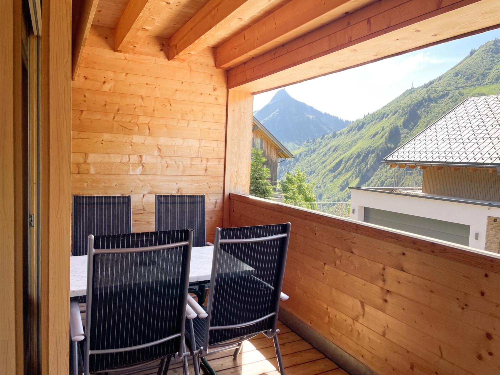 Ferienwohnung Damülser Holzhus Exterior foto